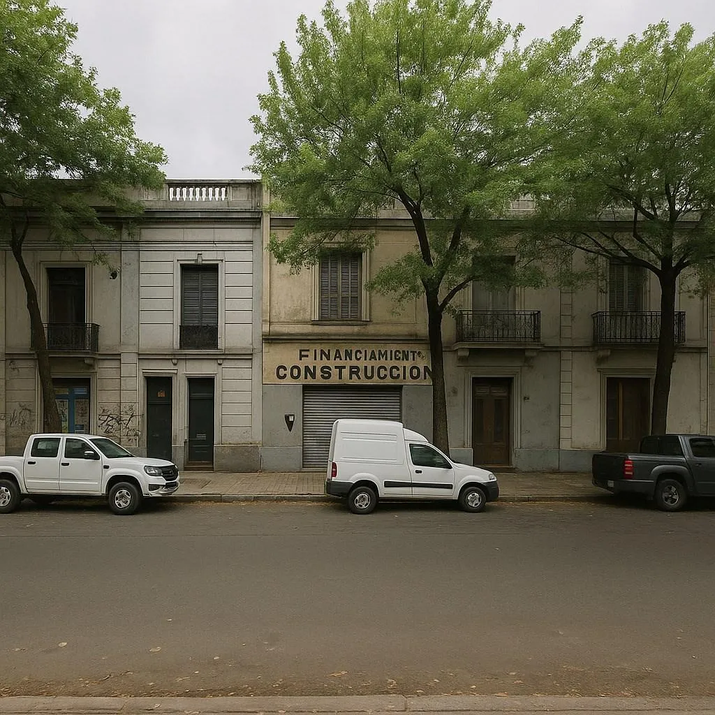 Frente del local en lote propio frente al Parque España, Barracas